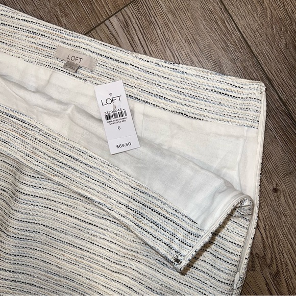 NWT LOFT Tweed Shift Pocket Skirt - Picture 8 of 10